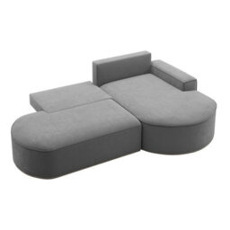 Corner Sofa Parma Pro Ball Has Sleep Function Orange Right Side - thumbnail 4