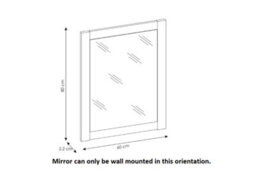 Impact Furniture Bathroom Cabinets Furniture Set 600mm Vanity Freestanding Unit With Sink And Wall Mirror Oak Effect Classic - thumbnail 8
