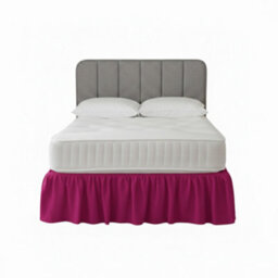 Base Valance Polycotton Sheet For Divan Beds Easy Care Bed Base Cover Fuchsia - thumbnail 2
