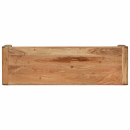 Berkfield Modern Tv Stand 110X33X33 Cm Solid Wood Acacia - thumbnail 4