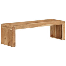 Berkfield Modern Tv Stand 110X33X33 Cm Solid Wood Acacia - thumbnail 8