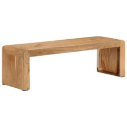 Berkfield Modern Tv Stand 110X33X33 Cm Solid Wood Acacia - thumbnail 9