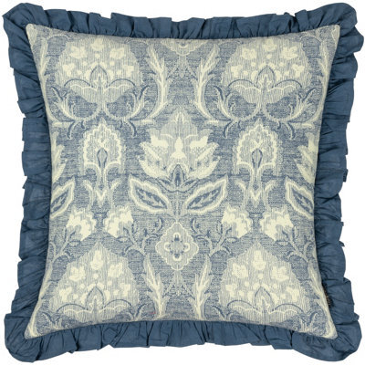 Paoletti Kirkton Floral Pleated 100% Cotton Cushion Cover - image 1