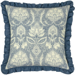 Paoletti Kirkton Floral Pleated 100% Cotton Cushion Cover - thumbnail 1