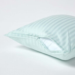 Homescapes Blue Continental Egyptian Cotton Pillowcase 330 Tc, 40 X 40 Cm - thumbnail 3