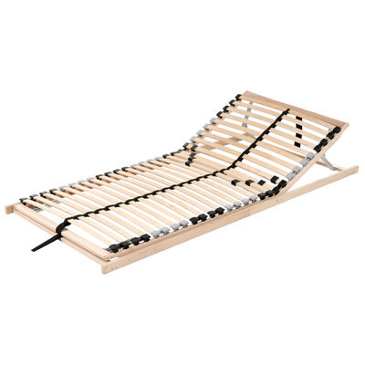 Beliani Manually Adjustable Bed Frame Monthois 90 X 200 Cm (Eu Single) - image 1