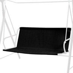 Replacement Seat Cover For Two And Three Garden Swings, Waterproof Thick (600D) - 138 X 50 Cm, Black. - thumbnail 1