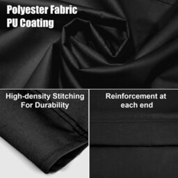 Replacement Seat Cover For Two And Three Garden Swings, Waterproof Thick (600D) - 138 X 50 Cm, Black. - thumbnail 2