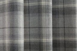 Sundour Carnoustie - 100% Blackout Thermal Fully Lined Check Curtains, 100% Polyester (Grey, Filled Cover - 18'' X 18'' (Single)) - thumbnail 3