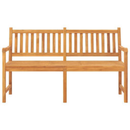 Berkfield 3-Seater Garden Bench With Table 150 Cm Solid Teak Wood - thumbnail 3