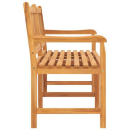 Berkfield 3-Seater Garden Bench With Table 150 Cm Solid Teak Wood - thumbnail 4