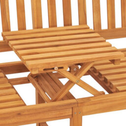 Berkfield 3-Seater Garden Bench With Table 150 Cm Solid Teak Wood - thumbnail 8