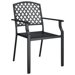 Berkfield 3 Piece Garden Dining Set Anthracite Steel - thumbnail 5