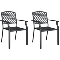 Berkfield 3 Piece Garden Dining Set Anthracite Steel - thumbnail 4