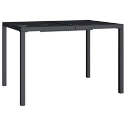 Berkfield 3 Piece Garden Dining Set Anthracite Steel - thumbnail 7