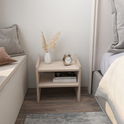Decorotika Adin Furniture Tv Stands Nightstand Cottonbeige - image 1