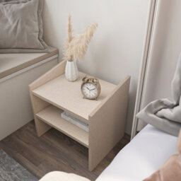 Decorotika Adin Furniture Tv Stands Nightstand Cottonbeige - thumbnail 3
