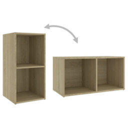 Berkfield Tv Cabinets 2 Pcs Sonoma Oak 72X35X36.5 Cm Engineered Wood - thumbnail 7