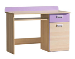 Arte Lorento L8 Wall Panel 110Cm - Chic And Elegant, Ash Coimbra & Violet, H650mm W1100mm D220mm - thumbnail 1