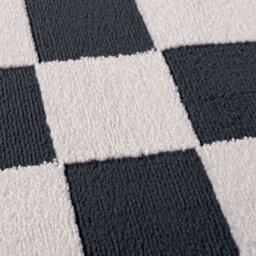 The Rugs Loft Navy And Ivory Checkerboard Living Room Area Rug And Runners Soft Pile - thumbnail 5
