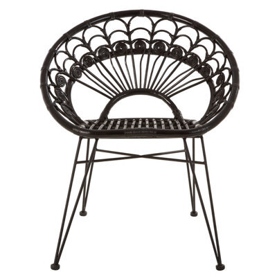 Orsina Manado Black Rattan Chair - image 1