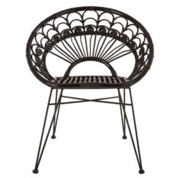 Orsina Manado Black Rattan Chair