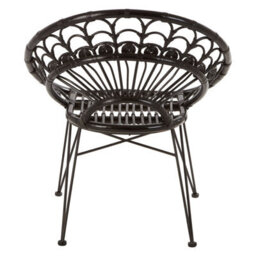 Orsina Manado Black Rattan Chair - thumbnail 4