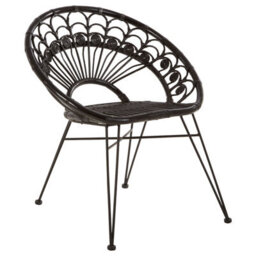 Orsina Manado Black Rattan Chair - thumbnail 2