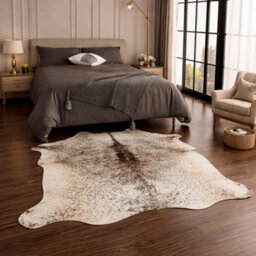 Modlux Natural Cowhide Rug, Brown And White, 100% Australian Cow Fur Skin Carpet Area Rug (Small (10-15 Sq Ft)) - thumbnail 3