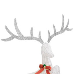 Berkfield Durable Flying Reindeer Christmas Decoration 120 Leds White Cold White - thumbnail 6