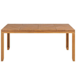 Beliani Garden Dining Table Baratti 180 Cm 90 Cm Acacia Wood Brown - thumbnail 4
