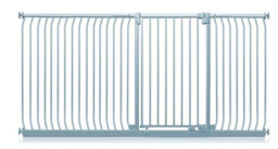 Safetots Extra Tall Elite Safety Gate, 234Cm - 243Cm, Matt Grey, Extra Tall 96.8Cm In Height, Pressure Fit Stair Gate - thumbnail 1