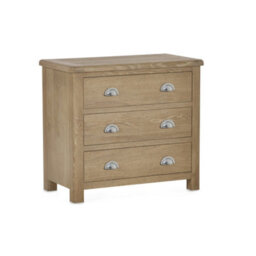 Julian Bowen Memphis Limed Oak 3 Drawer Chest - thumbnail 6