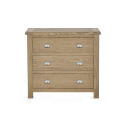 Julian Bowen Memphis Limed Oak 3 Drawer Chest - thumbnail 9