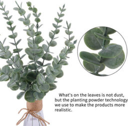 72Pcs Eucalyptus Stems Artificial Eucalyptus Leaves Fake Greenery Branches Fake Flowers For Wedding Centerpiece Spring Easter - thumbnail 3