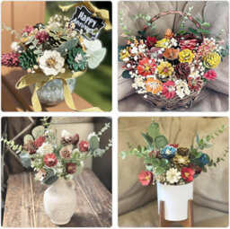 72Pcs Eucalyptus Stems Artificial Eucalyptus Leaves Fake Greenery Branches Fake Flowers For Wedding Centerpiece Spring Easter - thumbnail 2