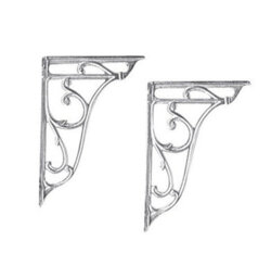 Balterley Traditional Ceramic Accessories Ornate Cistern Brackets - Chrome - thumbnail 1