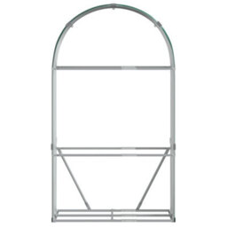 Walplus Log Holder Green 120X45X210 Cm Galvanised Steel - thumbnail 4
