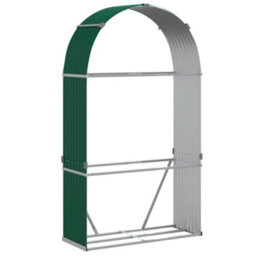 Walplus Log Holder Green 120X45X210 Cm Galvanised Steel - thumbnail 2