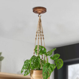 Vintage Ceiling Rose With Hook Pendant Light Fitting 105mm Metal Round Canopy Cover Plate With Accessories For Chandelier Planters - thumbnail 4