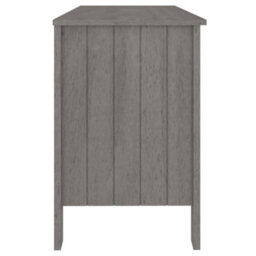 Vidaxl Desk Hamar Light Grey 113X50X75 Cm Solid Wood Pine Desks - thumbnail 6