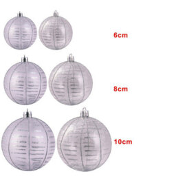 Christmas Tree World 6Cm Hand Painted Shatterproof Bauble Design 12 (12 Pack) - thumbnail 6