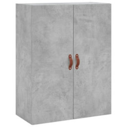 Berkfield Highboard Concrete Grey 69.5X34X180 Cm Engineered Wood - thumbnail 5