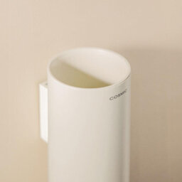 Cosmic Wall Mounted Toothbrush Holder, Bathroom Tumbler, White, Award-Winning Design, Geyser Collection - thumbnail 6