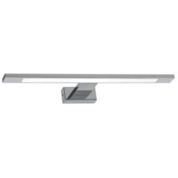 Milagro Shine Chrome Led 7W Wall Lamp Stylish Polished Chrome Light With Ip44 Rating Perfect For Mounting Above A Bathroom Mirror - thumbnail 6