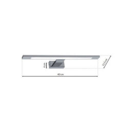 Milagro Shine Chrome Led 7W Wall Lamp Stylish Polished Chrome Light With Ip44 Rating Perfect For Mounting Above A Bathroom Mirror - thumbnail 7