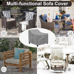 Generic Protective Cover For Garden Chairs And Stackable Armchairs - Waterproof, Uv Cold Resistant Fabric 94 76 79Cm - thumbnail 4