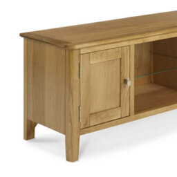 Alba Oak 120Cm Large Tv Unit - Fully Assembled By Roseland Furniture - thumbnail 6