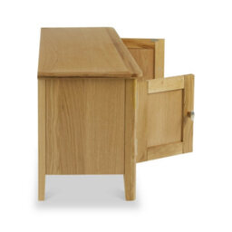 Alba Oak 120Cm Large Tv Unit - Fully Assembled By Roseland Furniture - thumbnail 3