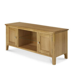 Alba Oak 120Cm Large Tv Unit - Fully Assembled By Roseland Furniture - thumbnail 5